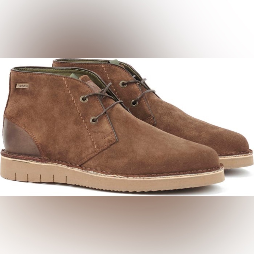 NWOT BARBOUR Kent Brown Suede Desert Boot